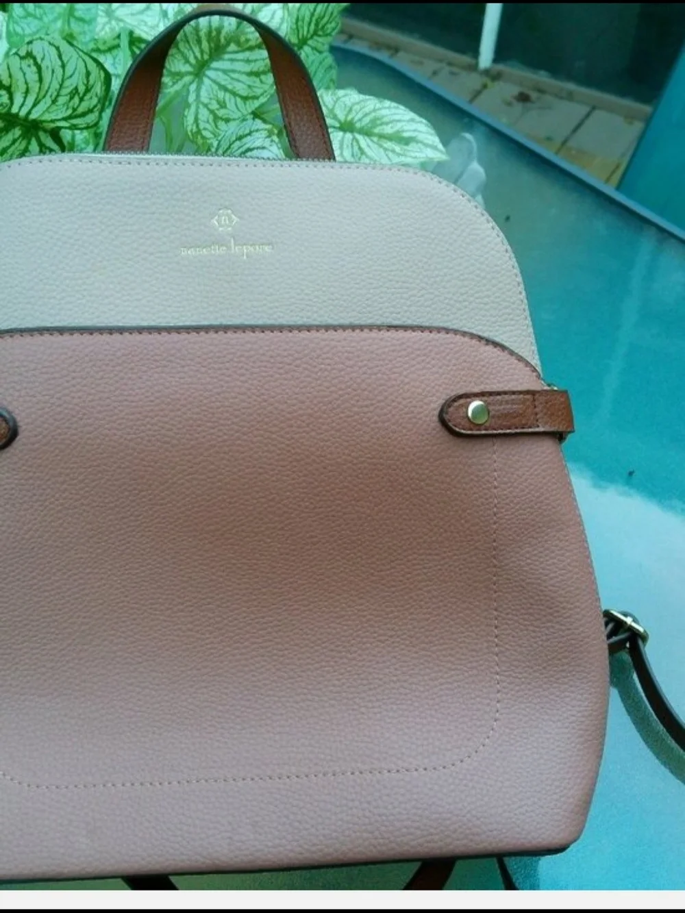 Nanette Lepore pebbled leather